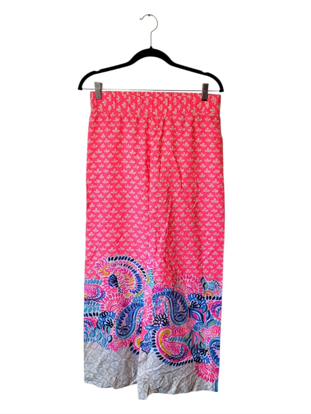 Lily Pulitzer Women's Pink Paisleywide Leg Pants Size XS